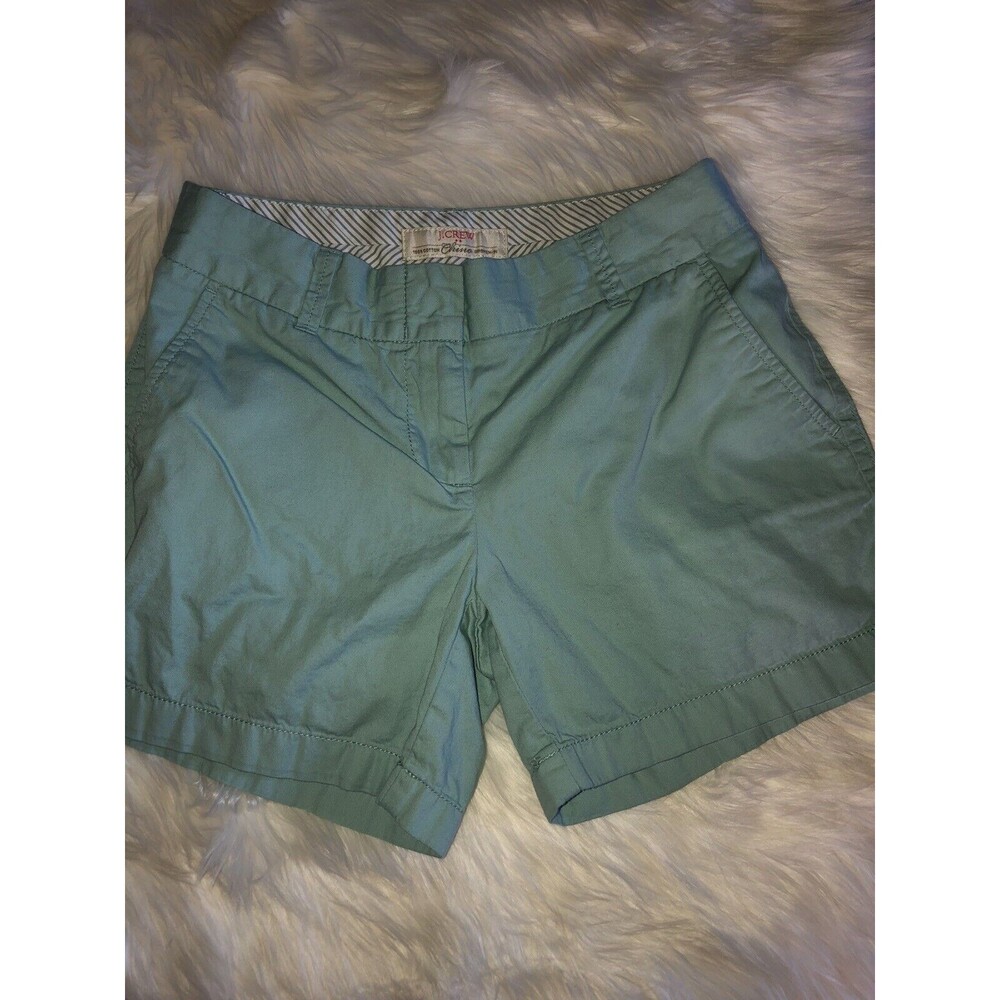 J. Crew Womens Chino Shorts Size 00 Black And Mint Cute Summer 2 Pair *B